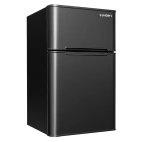 Mini Fridge with Freezer, 3.2 Cu.Ft Mini Refrigerator, Dorm Fridge with 2 Door