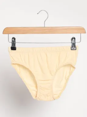 Rust Cream and Turmeric Yellow Combo Underwear - Organic Cotton & Naturally Dyed - Pack of 2