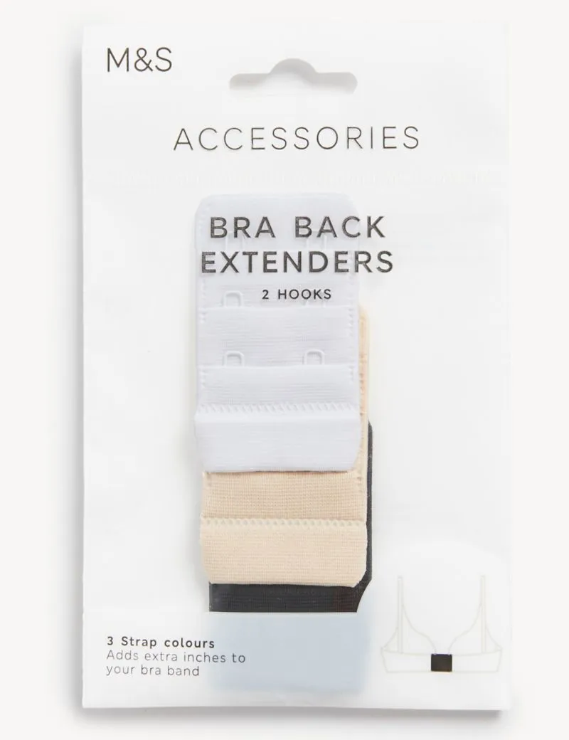 3pk 2 Hook Bra Extenders