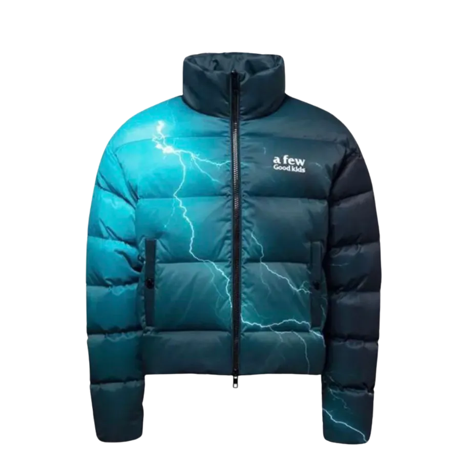 A Few Good Kids Lightning Down Puffer Jacket Turqoise