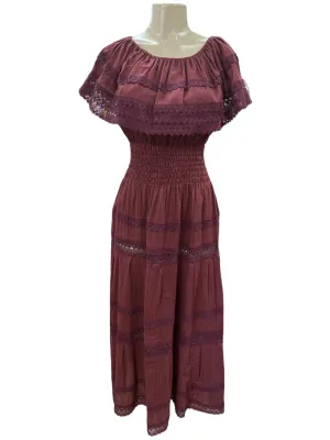 Adalia Maxi Dress Burgundy