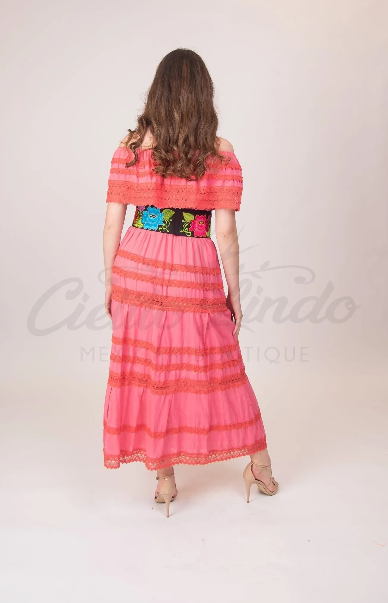 Adalia Maxi Dress Coral