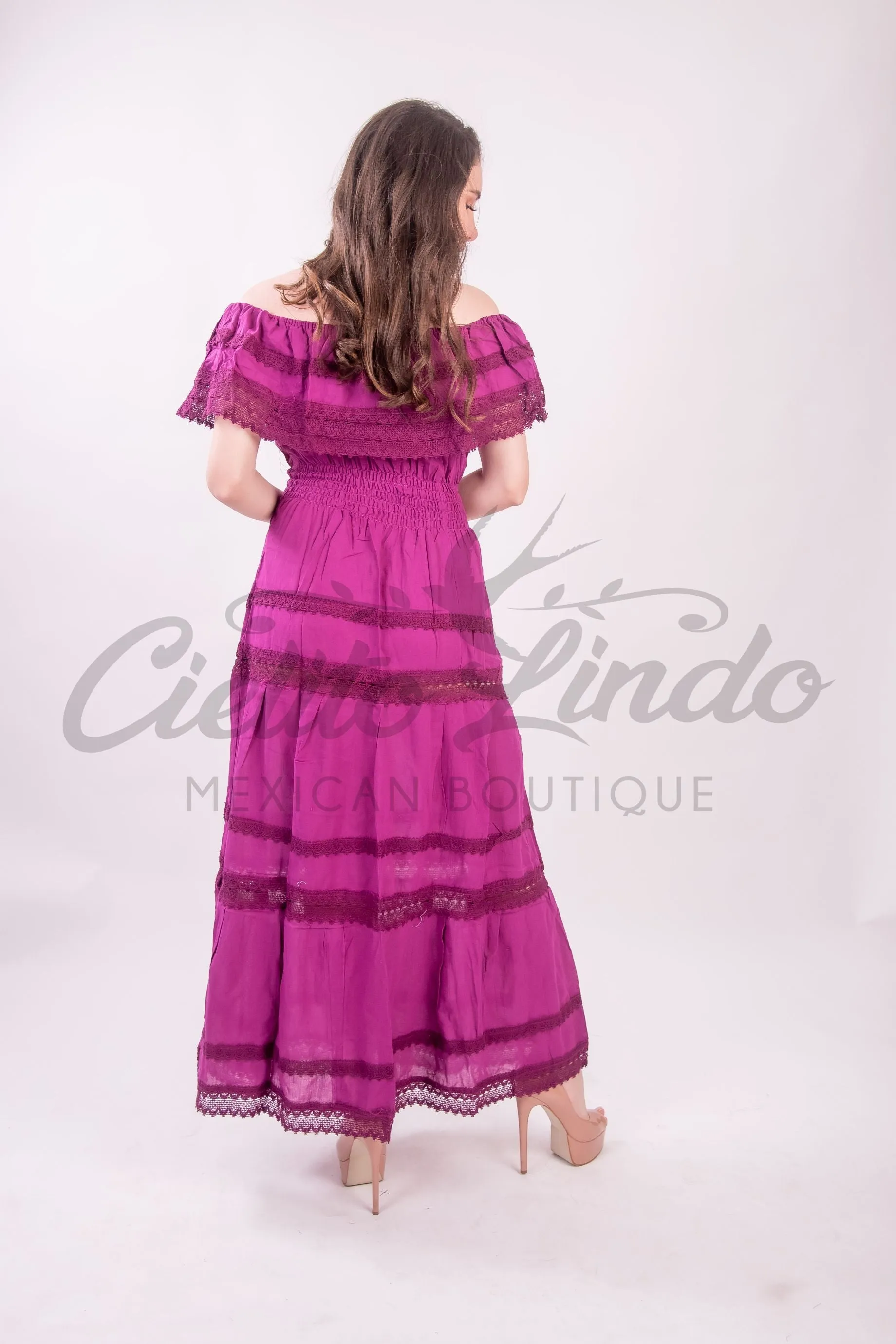 Adalia Maxi Dress Magenta