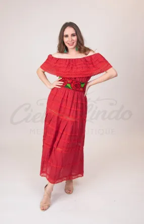 Adalia Maxi Dress Red