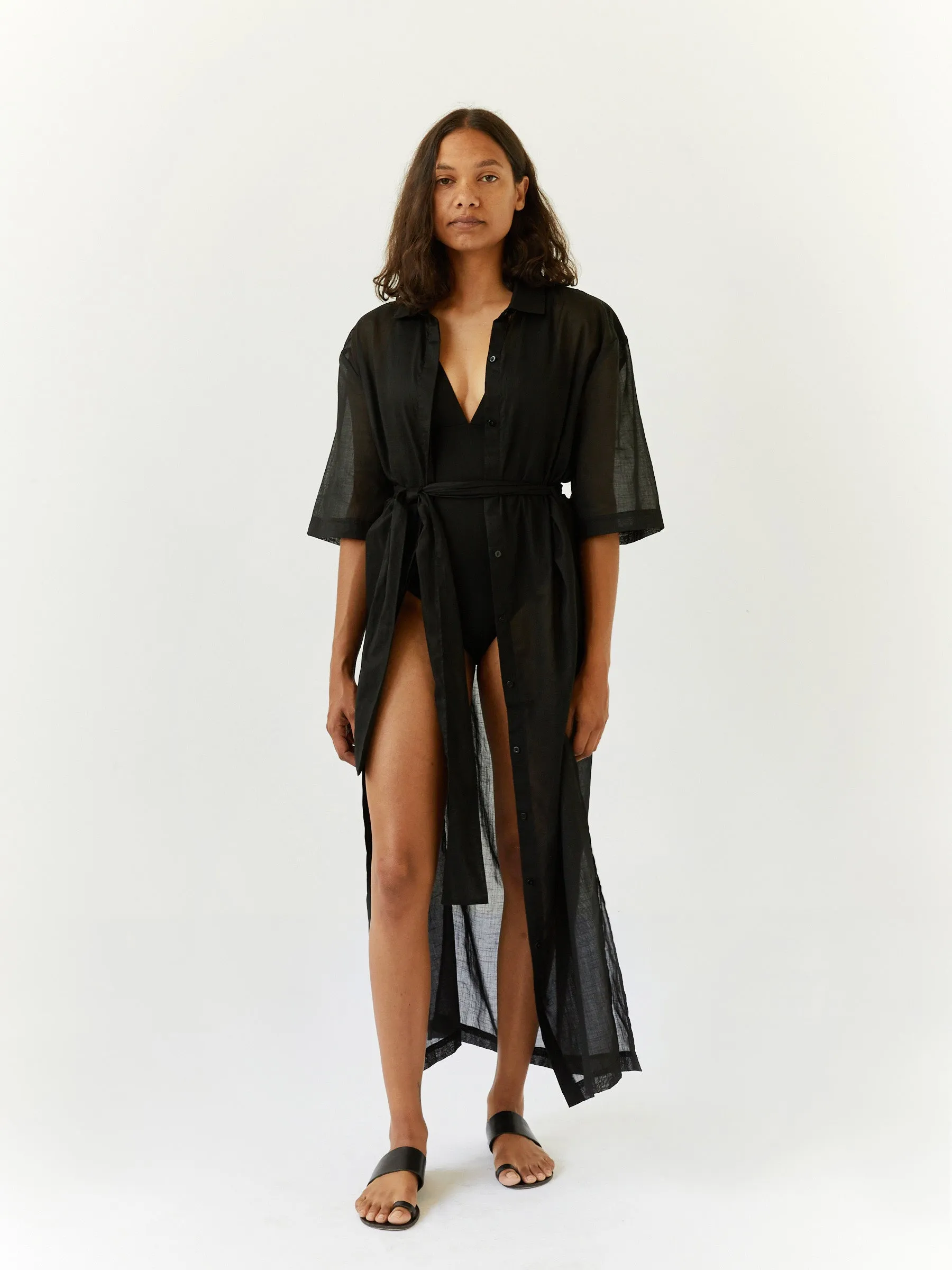 Alina Maxi Shirt Dress