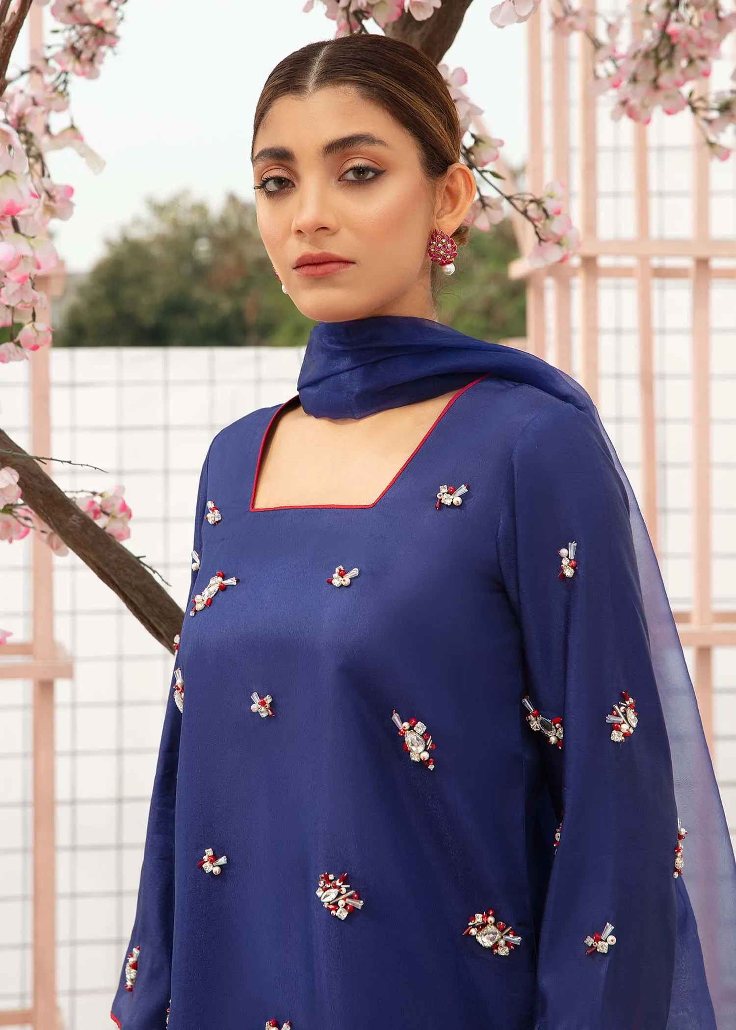 Allure by Ih - ETHEREAL - Katan Silk - Navy - 3 Piece