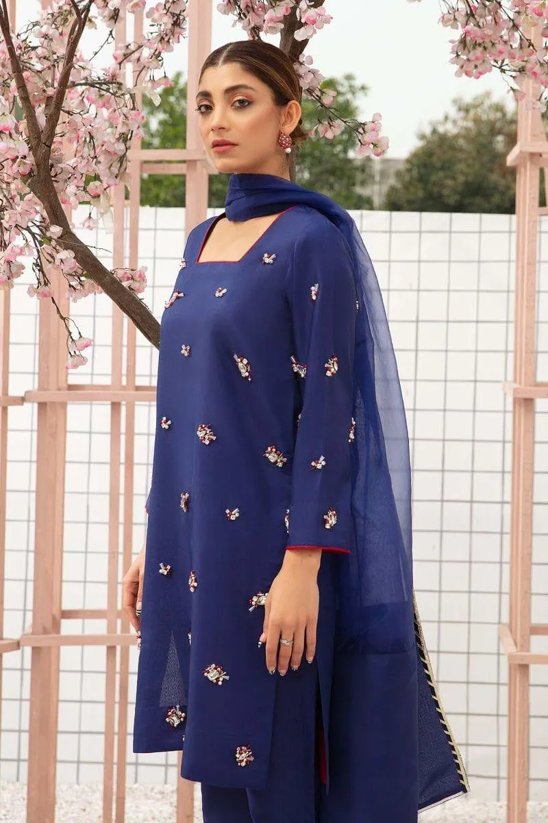 Allure by Ih - ETHEREAL - Katan Silk - Navy - 3 Piece