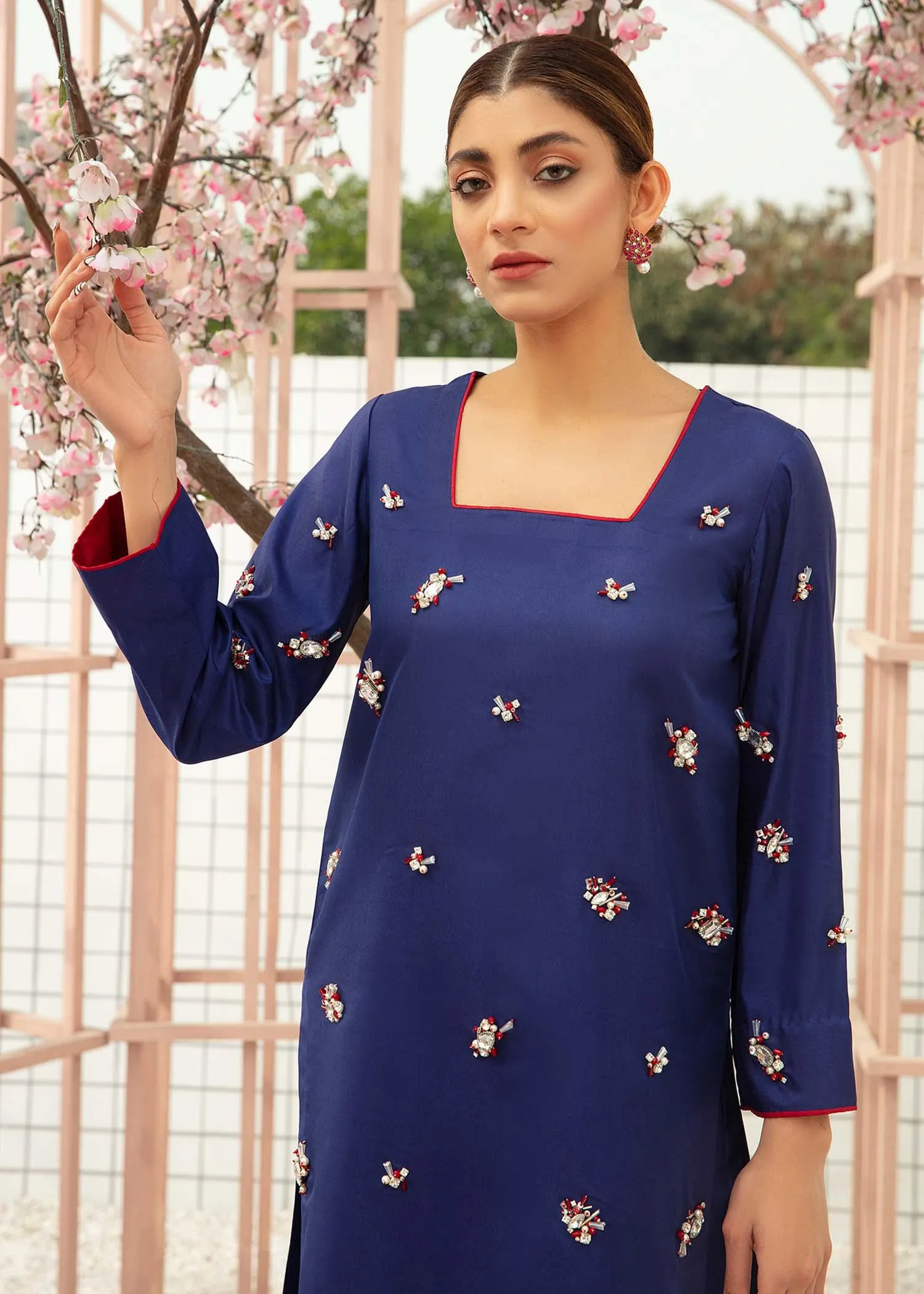 Allure by Ih - ETHEREAL - Katan Silk - Navy - 3 Piece