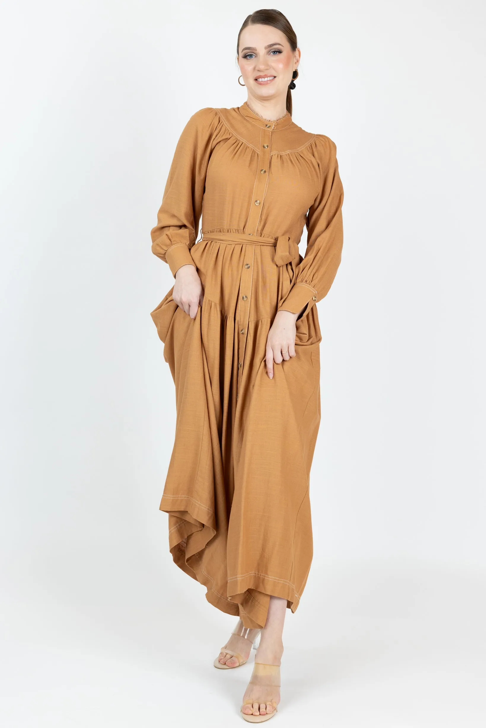 Anari Linen Maxi Dress