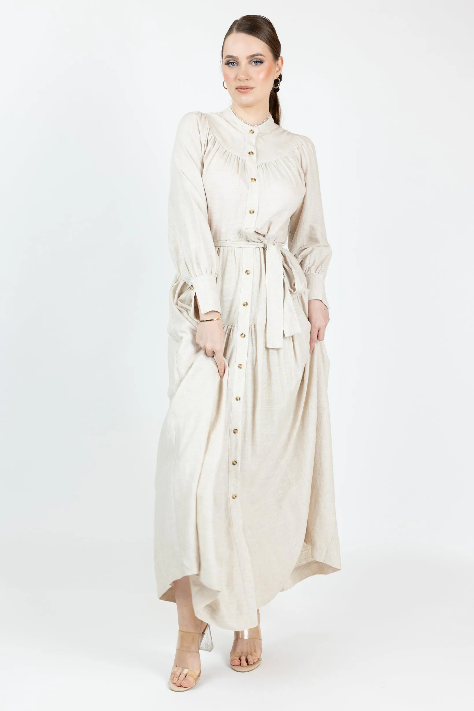 Anari Linen Maxi Dress