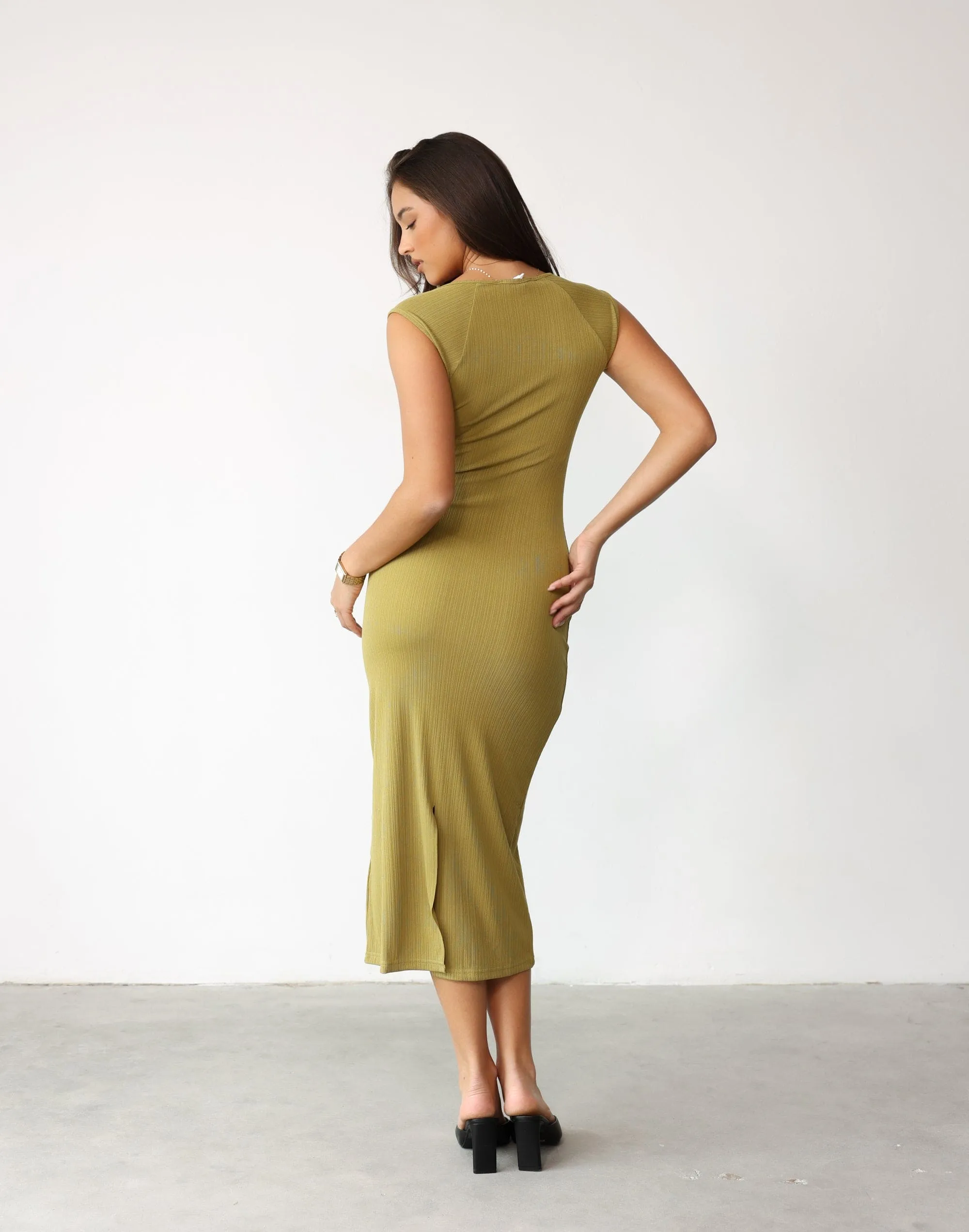 Avi Maxi Dress (Khaki)