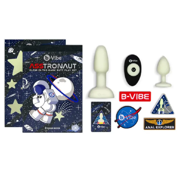 B-Vibe ''ASStronaut Glow-in-the-Dark 10 Pc. Set