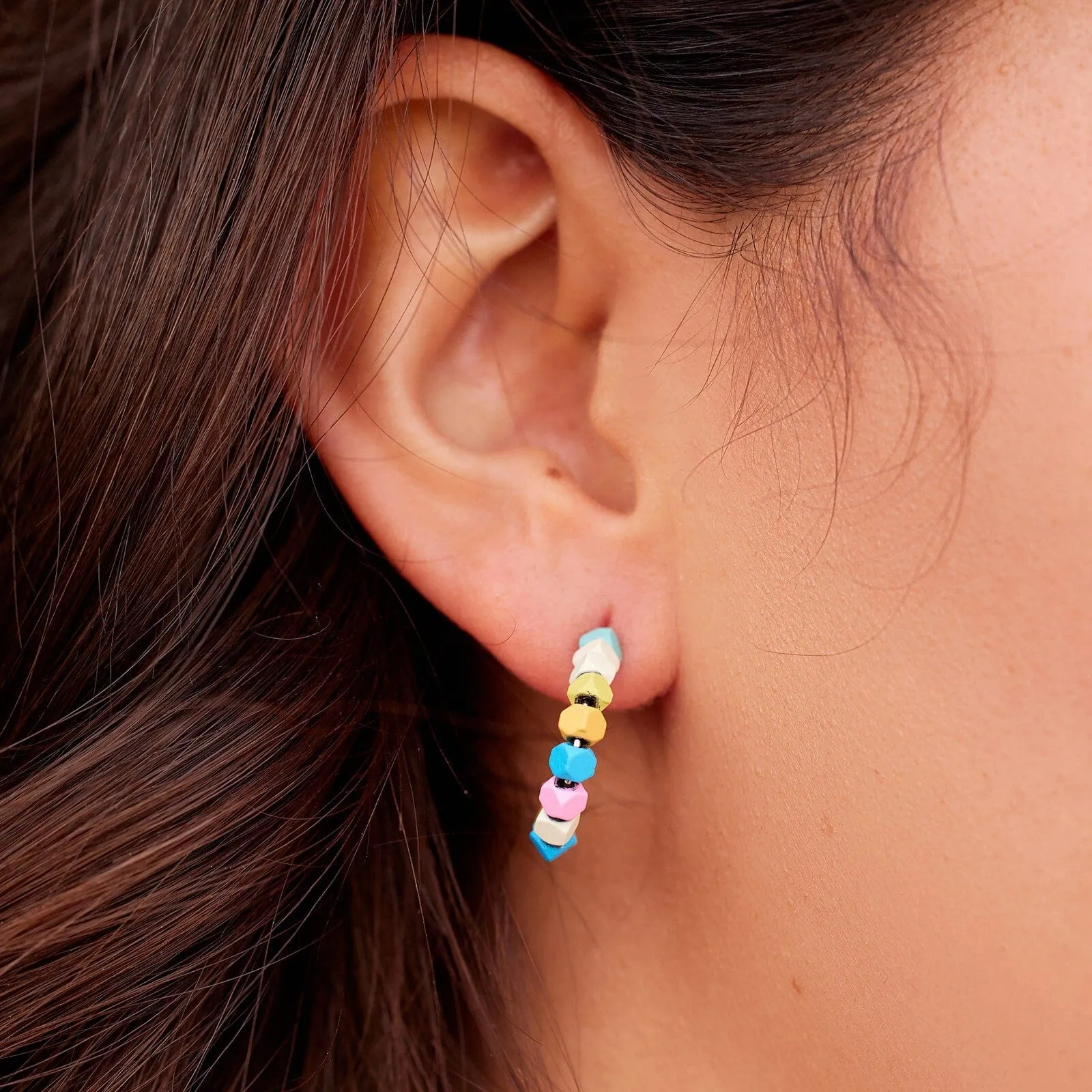 Bahama Bead Hoop Earrings