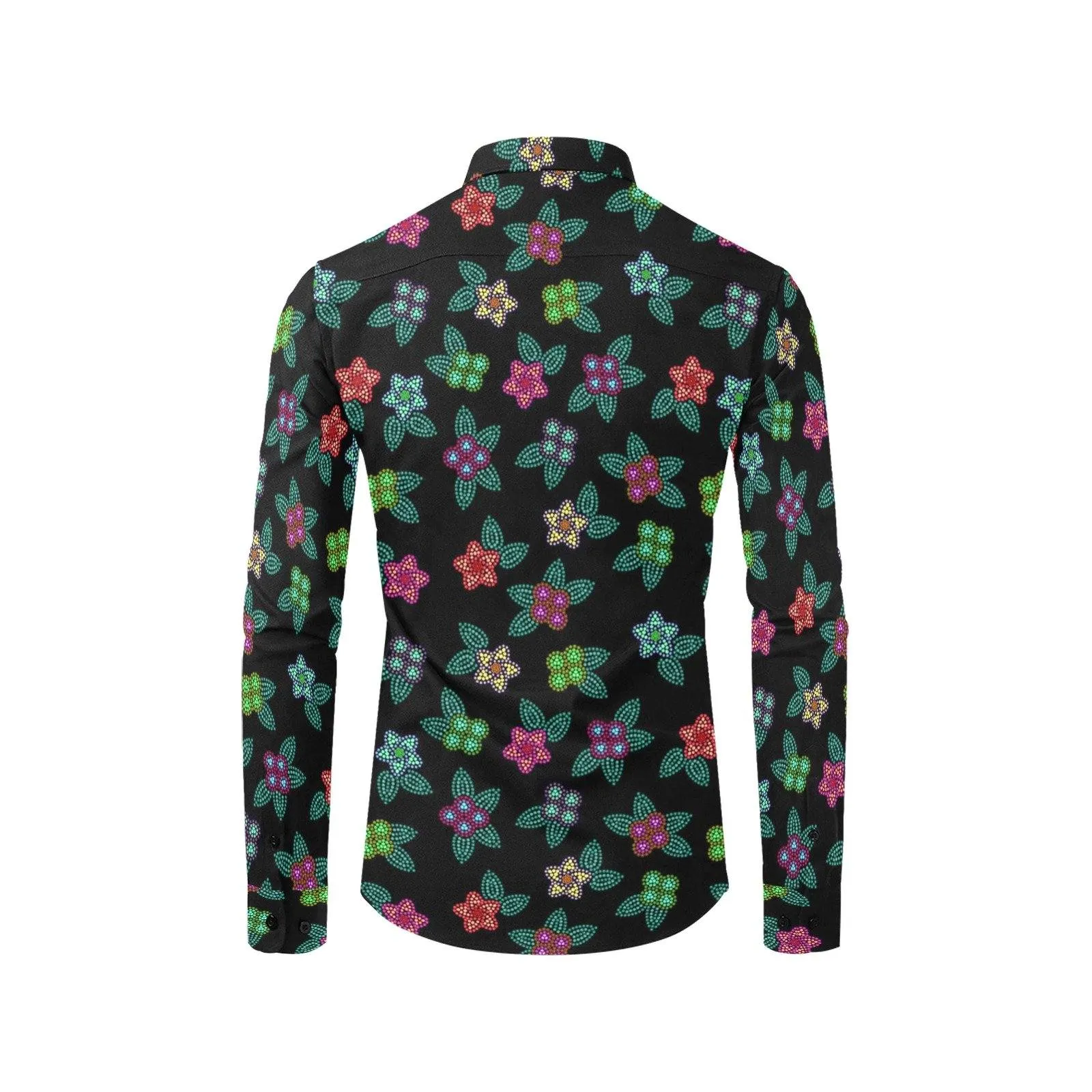 Berry Flowers Dress Shirt