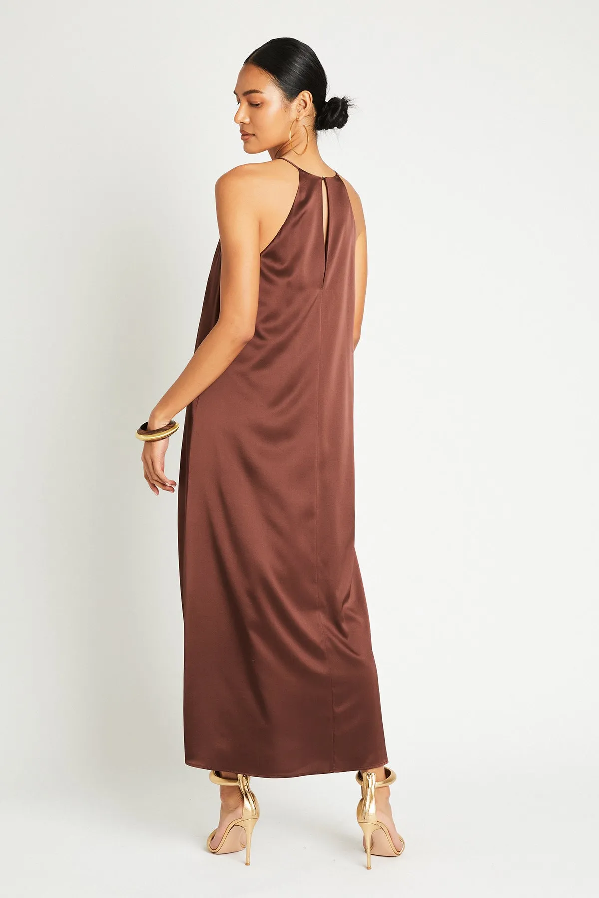   Beryll Sienna Silk Dress | Chocolate