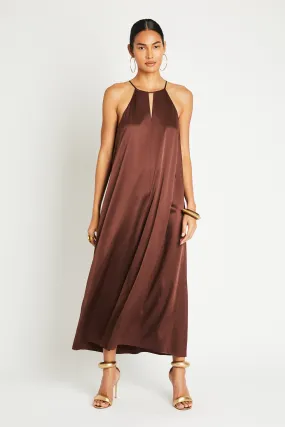   Beryll Sienna Silk Dress | Chocolate