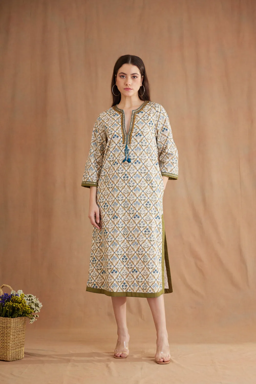 Bespoke Hand Embroidered Tunic Dress