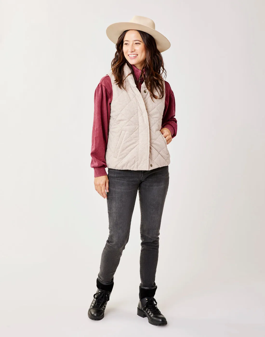 Betty Vest: Light Khaki