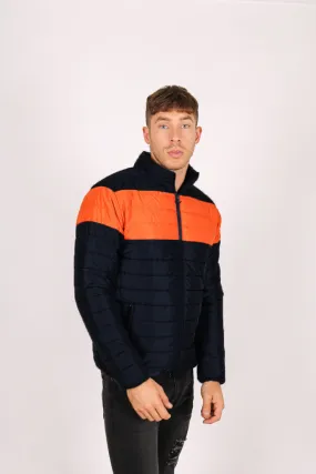 Black & Orange Puffer Jacket