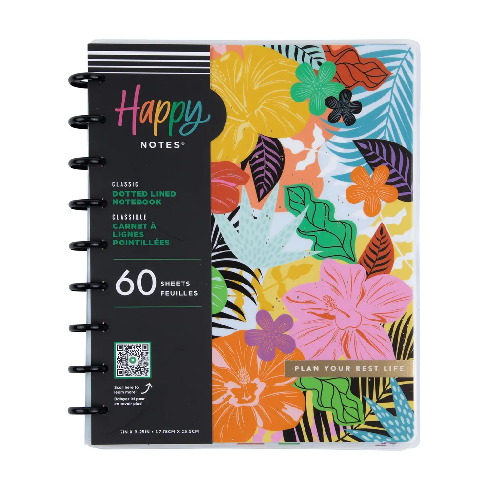 Bold & Botanical - Dotted Lined Classic Notebook - 60 Sheets