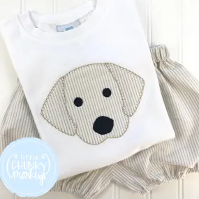 Boy Shirt - Dog Applique