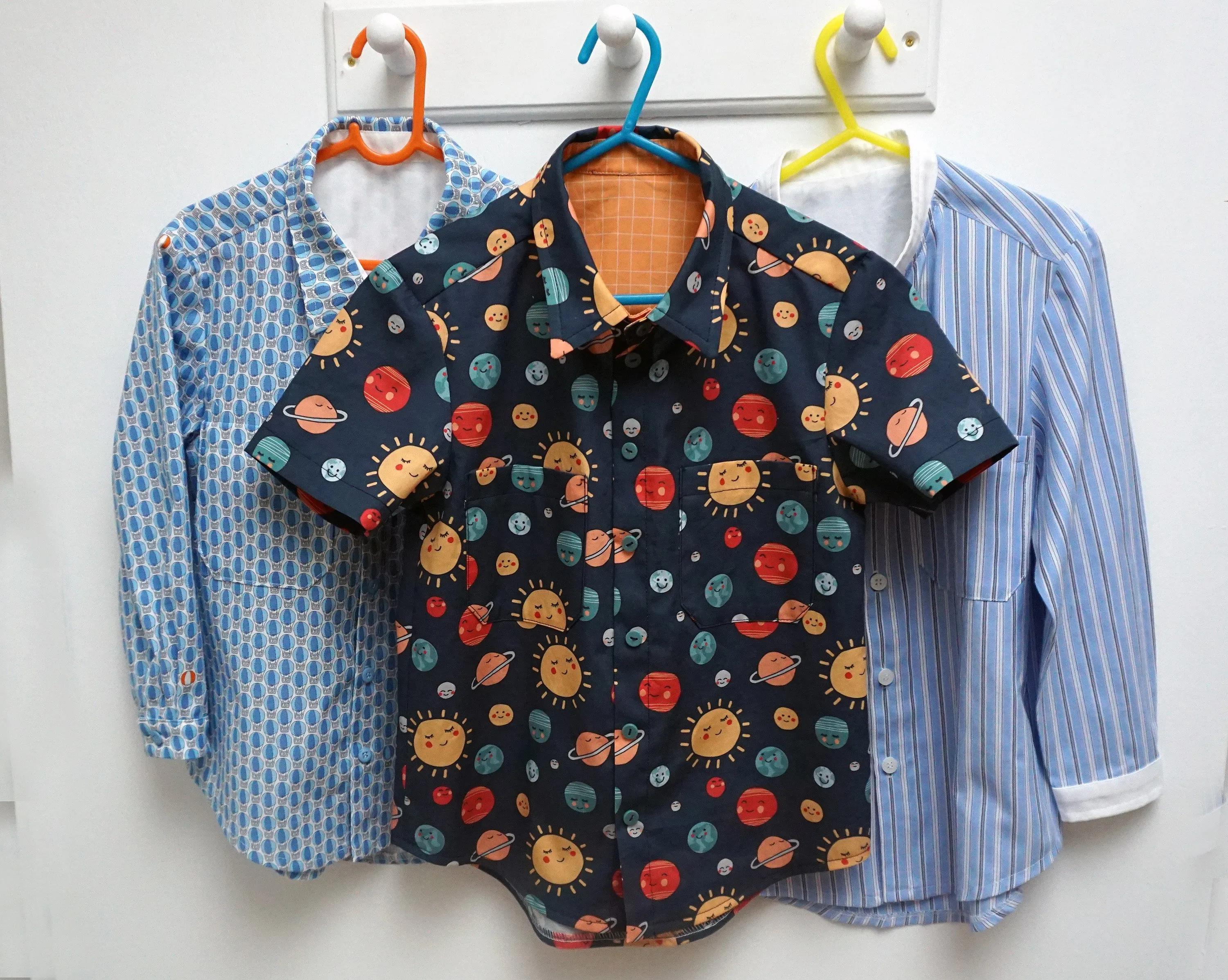 Boy's classic shirt, school shirt, sizes 3 to 14 years PDF sewing pattern. FINLEY SHIRT.