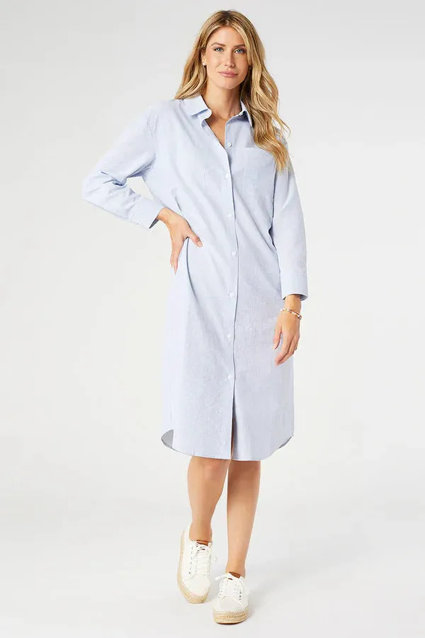 Brenna Button Up Midi Dress