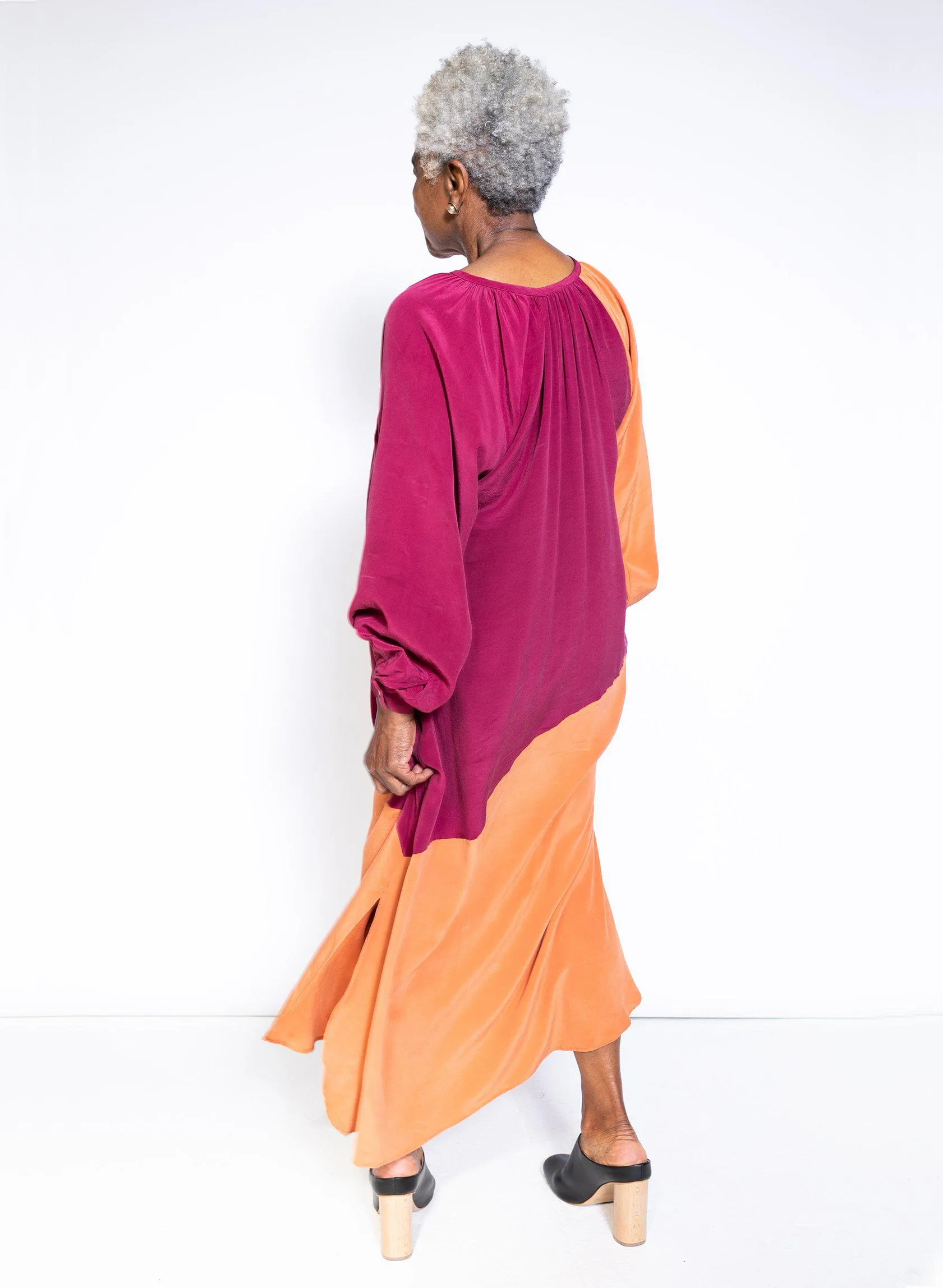 Caz Dress, fuchsia   persimmon