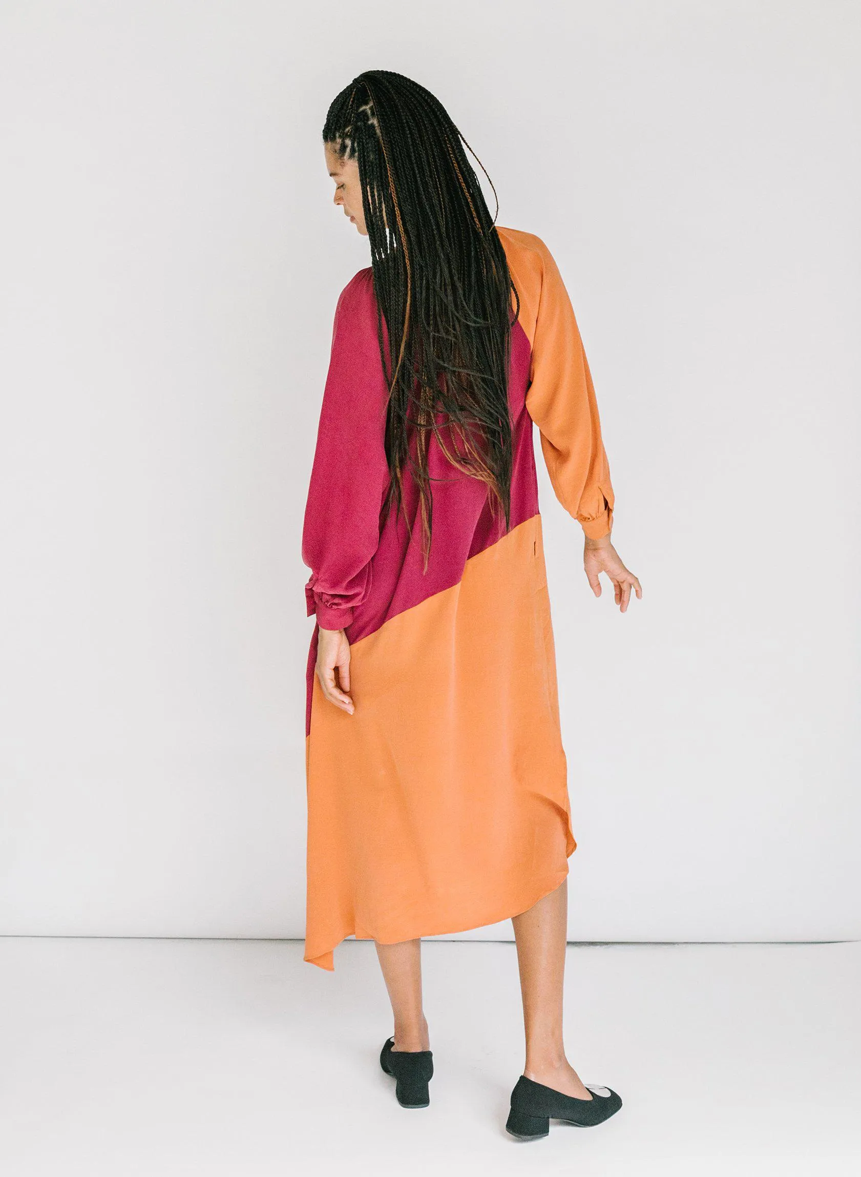 Caz Dress, fuchsia   persimmon