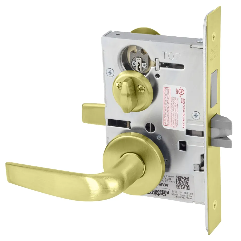 Corbin Russwin ML2030-CSA Privacy Bedroom or Bathroom Mortise Lock, Citation Lever, A Rose