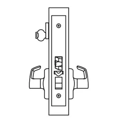 Corbin Russwin ML2051-LWA Entrance or Office Mortise Lock, Lustra Lever, A Rose