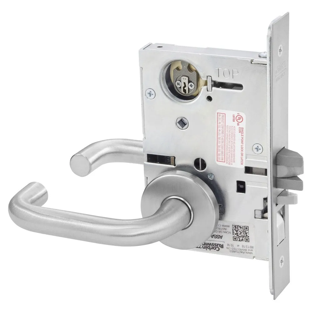 Corbin Russwin ML2051-LWA Entrance or Office Mortise Lock, Lustra Lever, A Rose