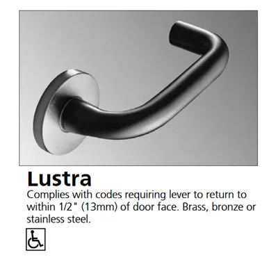 Corbin Russwin ML2051-LWA Entrance or Office Mortise Lock, Lustra Lever, A Rose