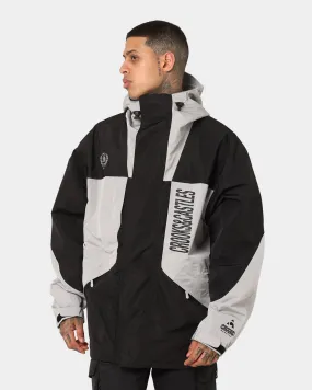 Crooks & Castles Men's Black Diamond Insulated Jacket Grey/Black