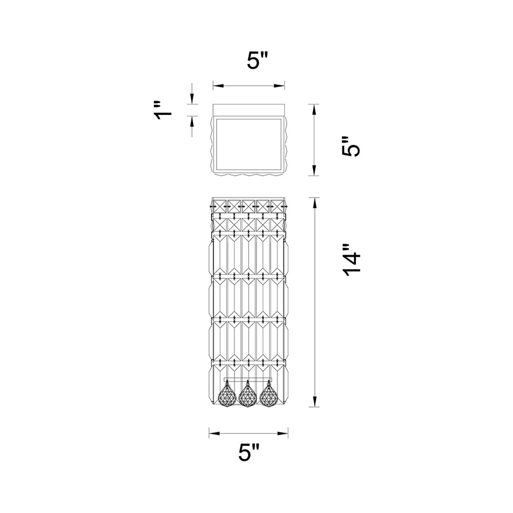 CWI Lighting Colosseum 2-Light Wall Sconce