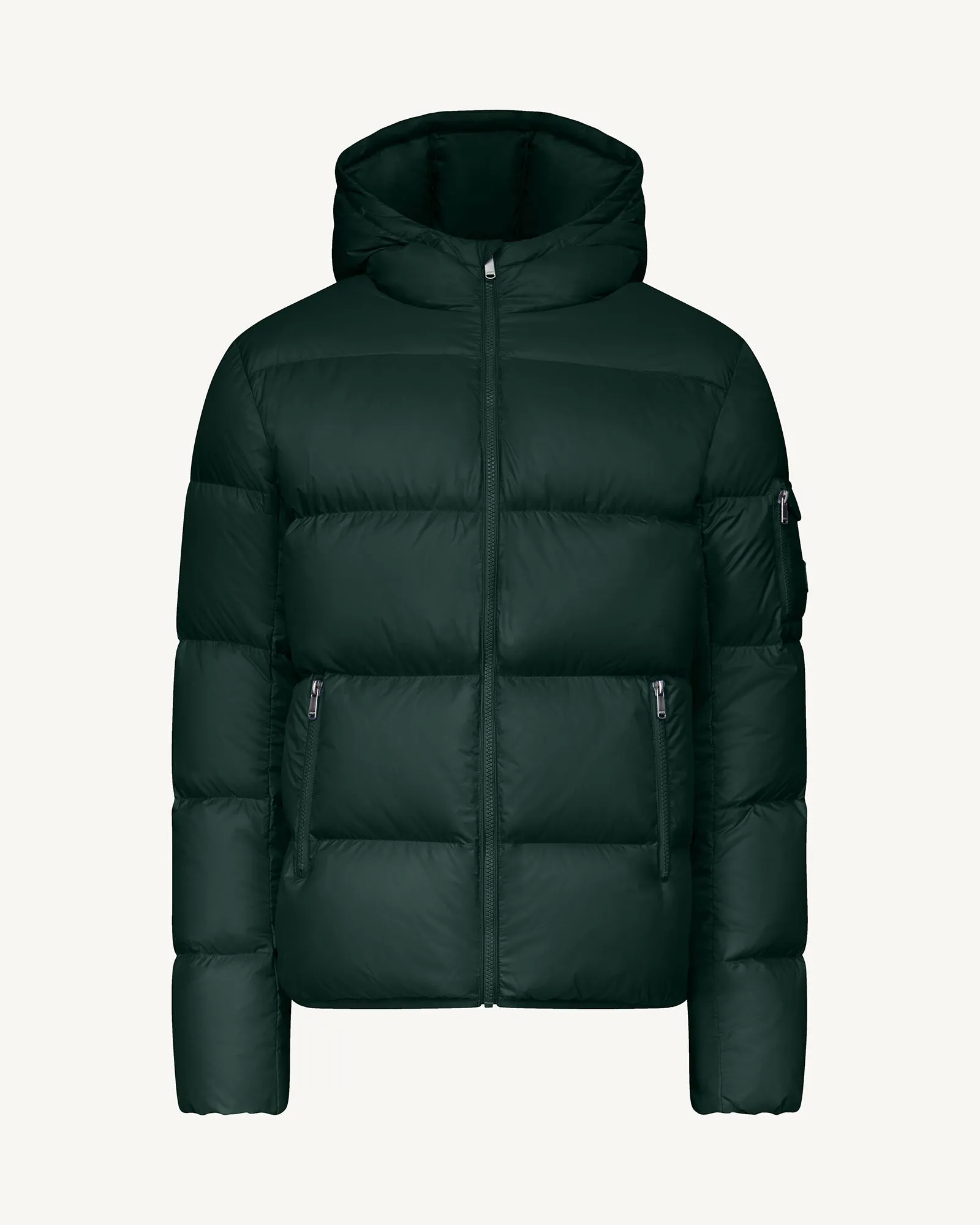 Deep forest Hooded down jacket Java