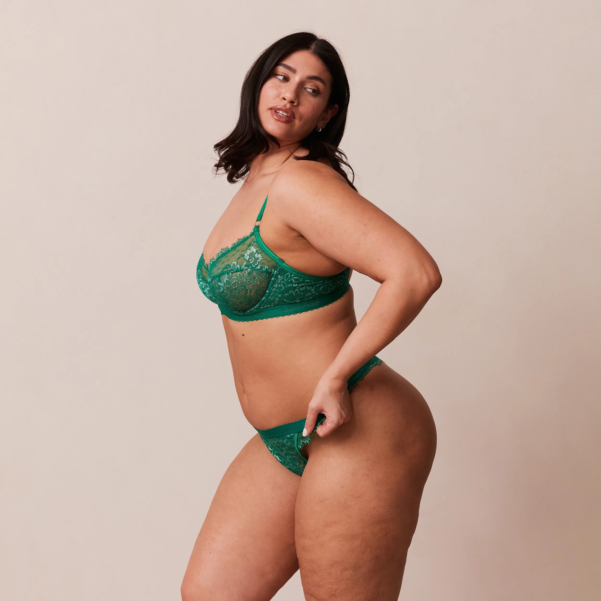 Desire Balcony Bra  - Emerald