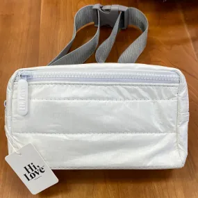 Fanny Pack Puffer - Shimmer White