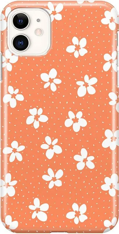 Flower My World | Burnt Orange Floral Case