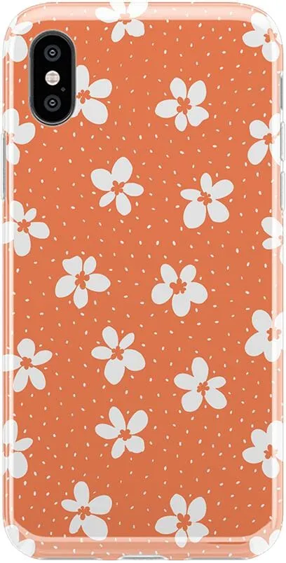 Flower My World | Burnt Orange Floral Case