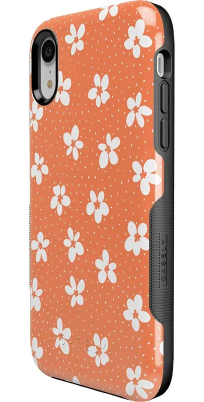 Flower My World | Burnt Orange Floral Case