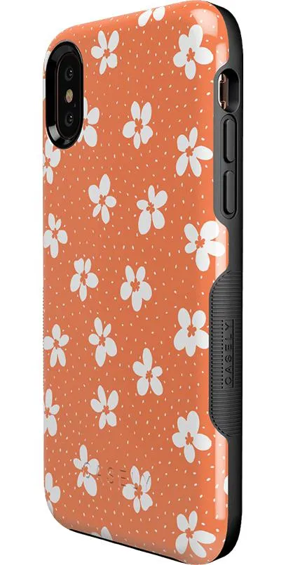 Flower My World | Burnt Orange Floral Case