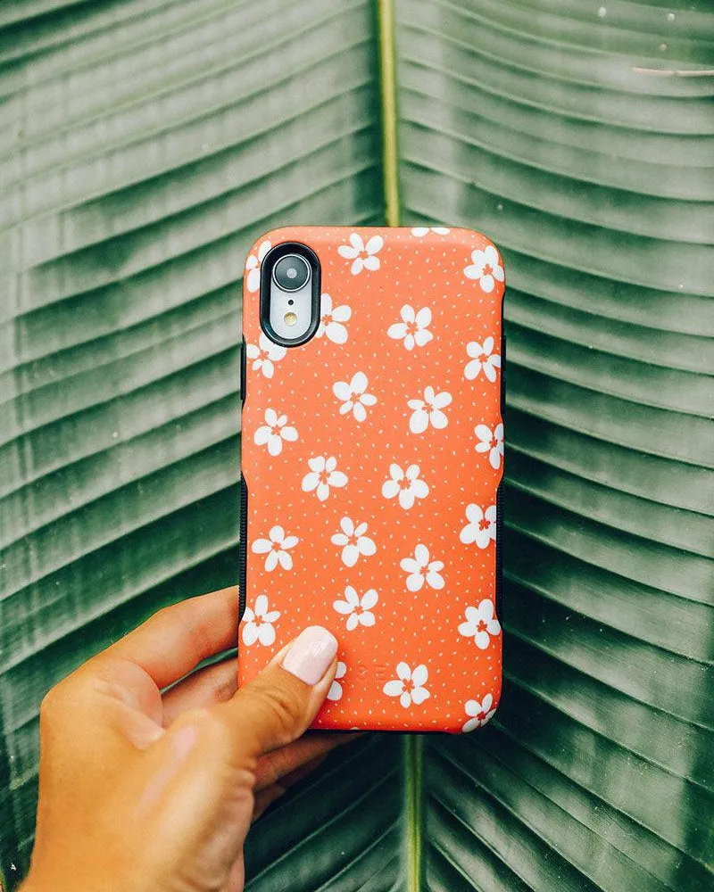 Flower My World | Burnt Orange Floral Case