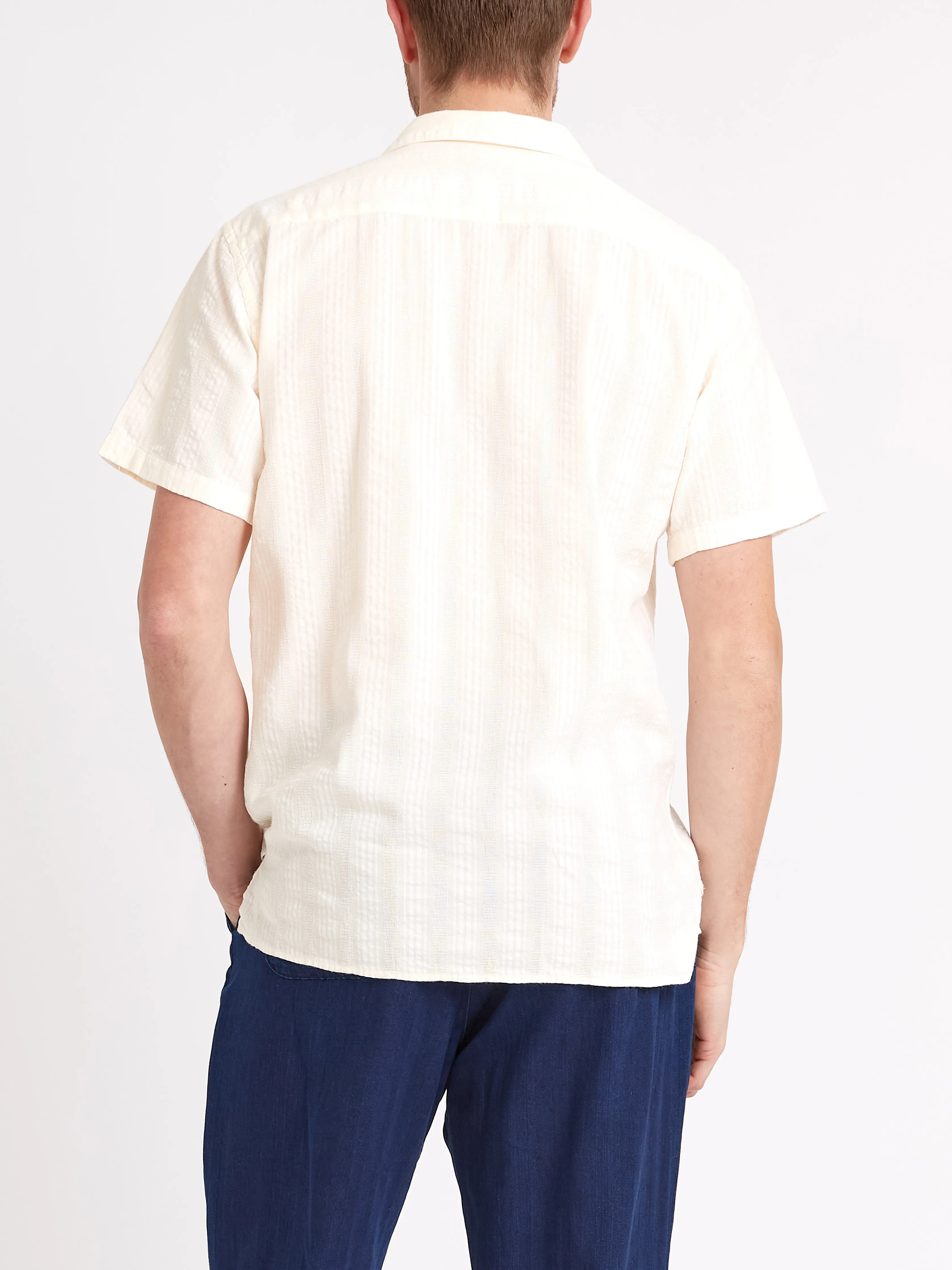 Havana Short Sleeve Shirt Yardley Cream