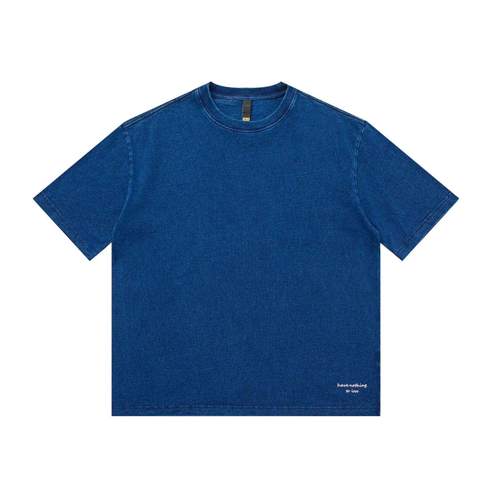 Heavy Plant-dyed Indigo Off-shoulder 320g T-shirt