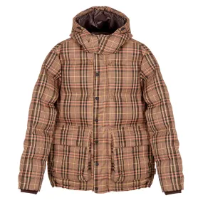 Hikerdelic Calland Plaid Puffer Jacket Brown Plaid