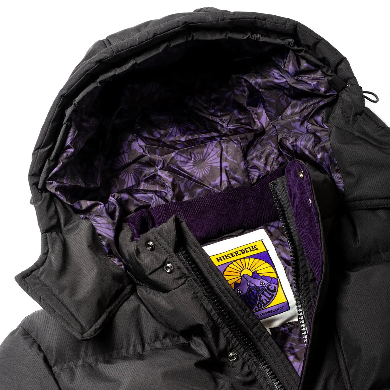 Hikerdelic Calland Ripstop Puffer Jacket Black