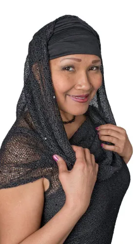 Hooded Cowl Tunic - Glitzy Glam, Multi-Style (Only Small & Medium Left)