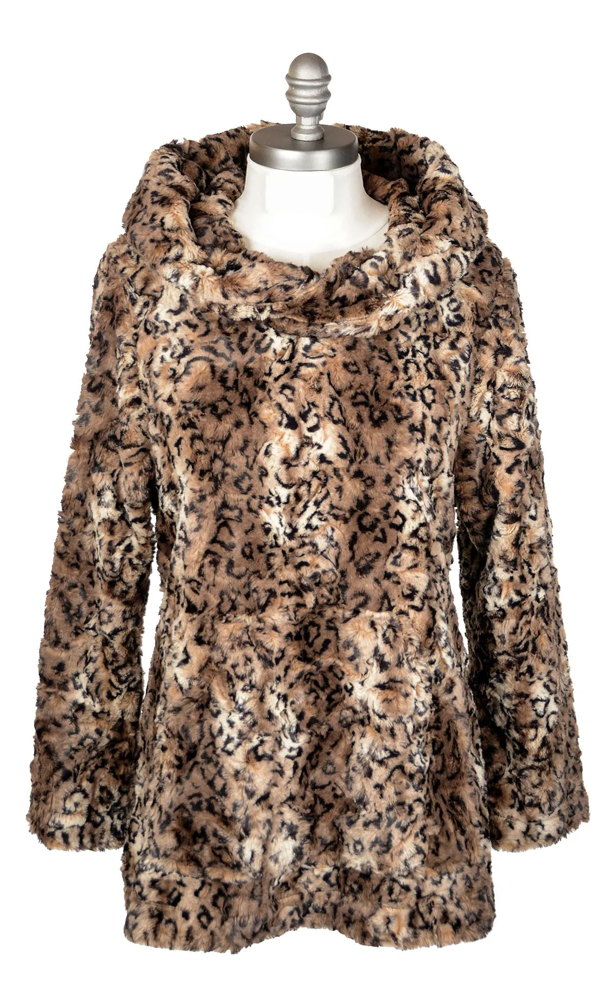 Hooded Lounger - Luxury Faux Fur Carpathian Lynx