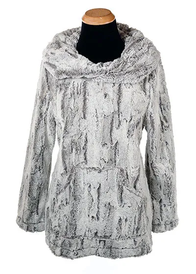 Hooded Lounger - Luxury Faux Fur in Khaki